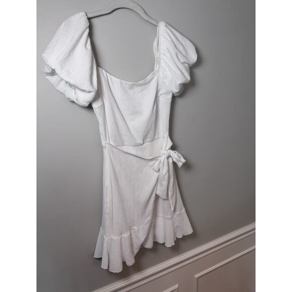 Trixxi Clothing Women Fit & Flare Short Dress Short Sleeve Ruffle Solid K803 NWT - Picture 15 of 15